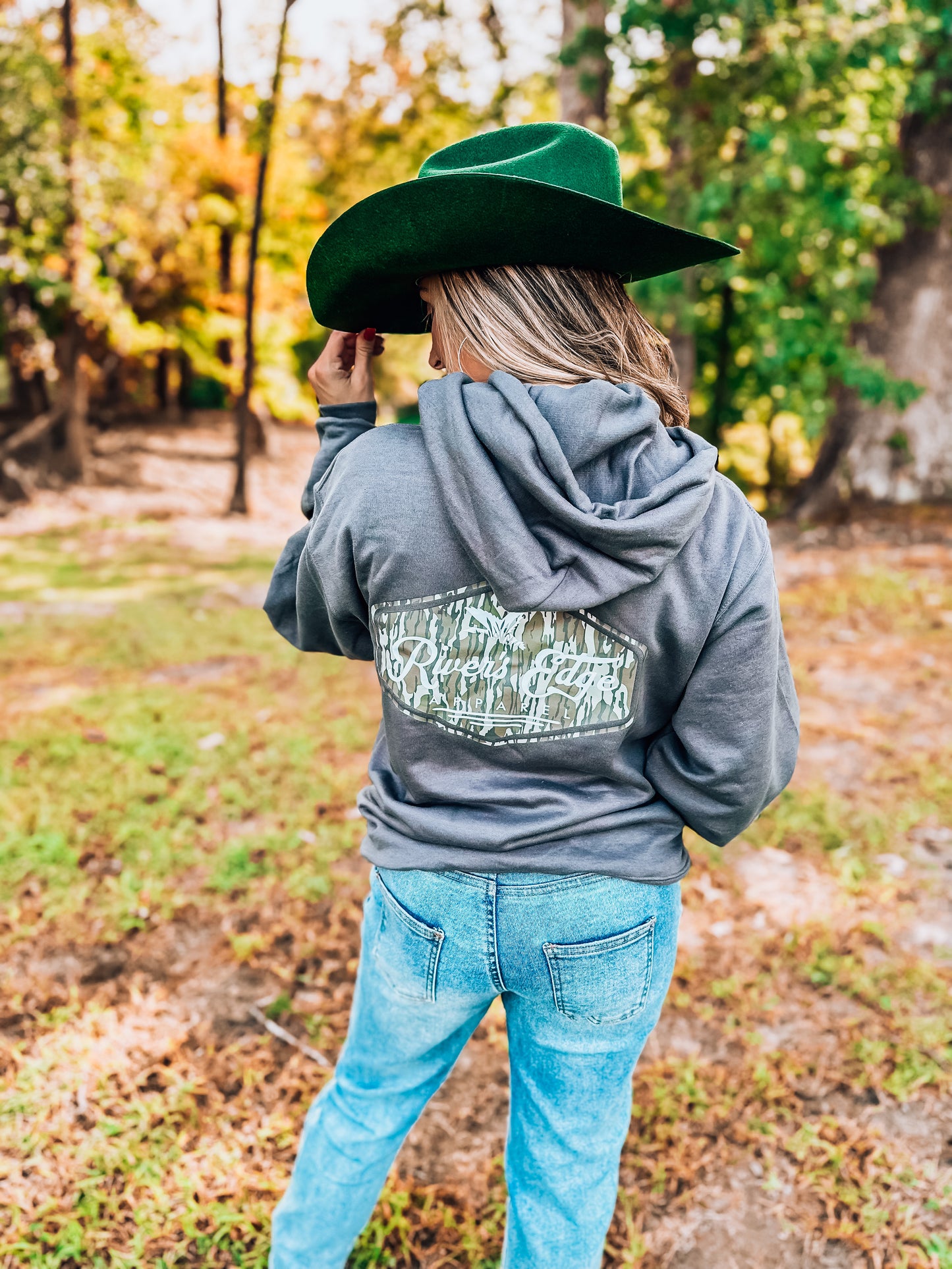 River's Edge Apparel Logo Hoodie - Charcoal (Bottomland)