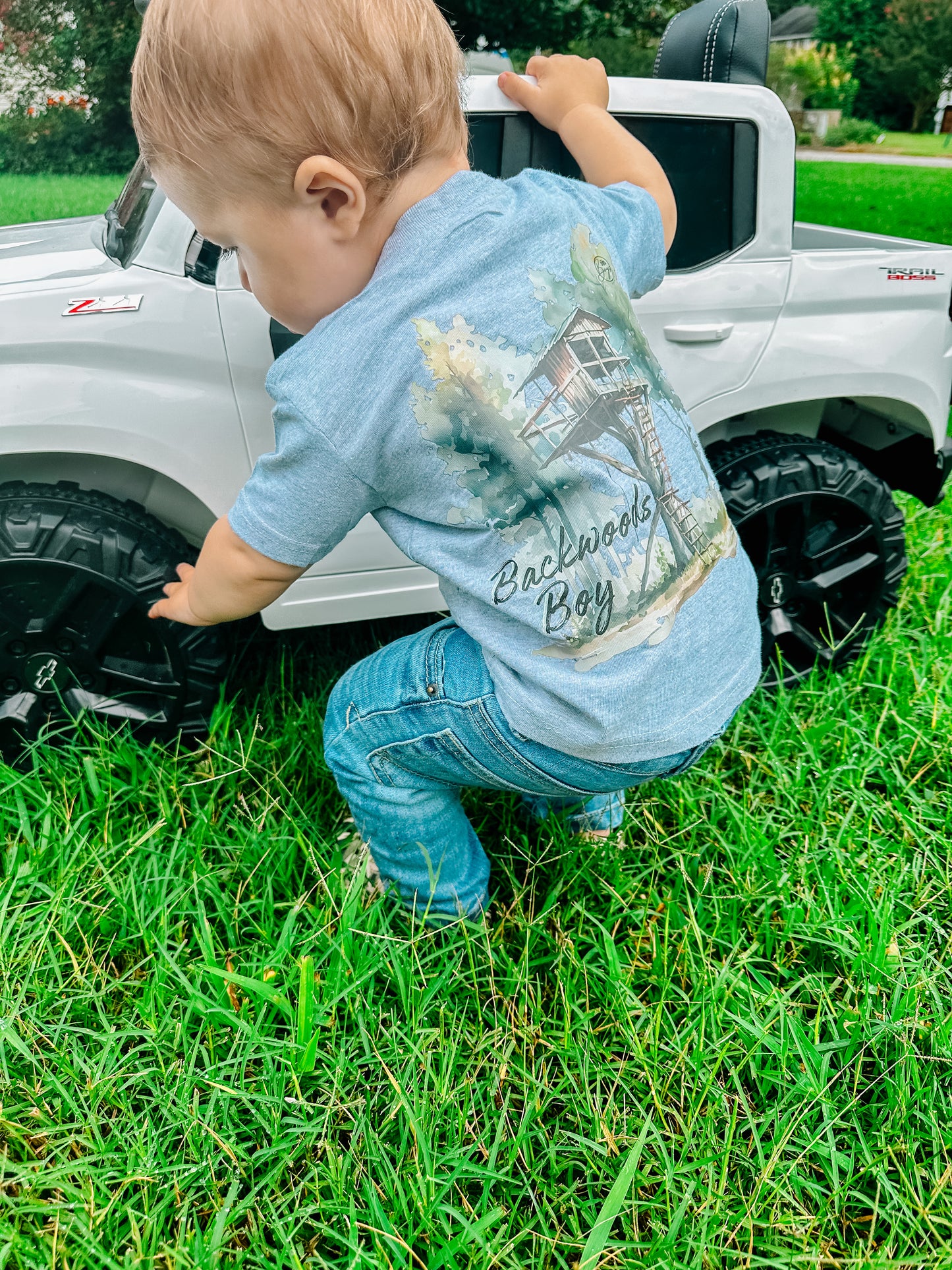 Backwoods Boy Tree Stand - Boy's Round Here