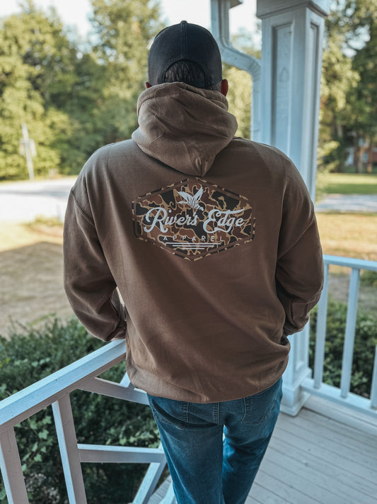 River's Edge Apparel Logo Hoodie - Woodland (Old School)