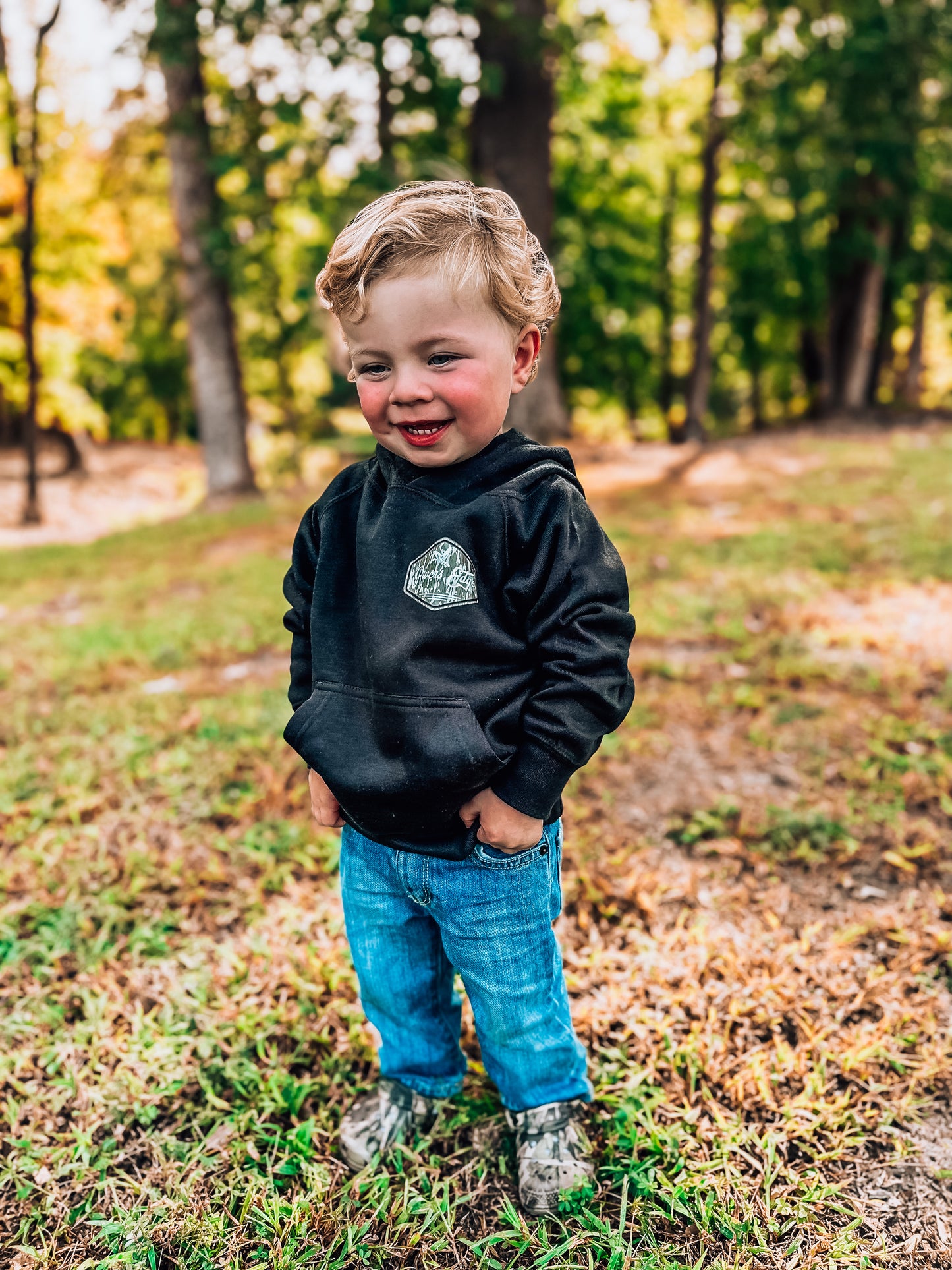 Toddler/Youth REA Logo Hoodie - Black (Bottomland)