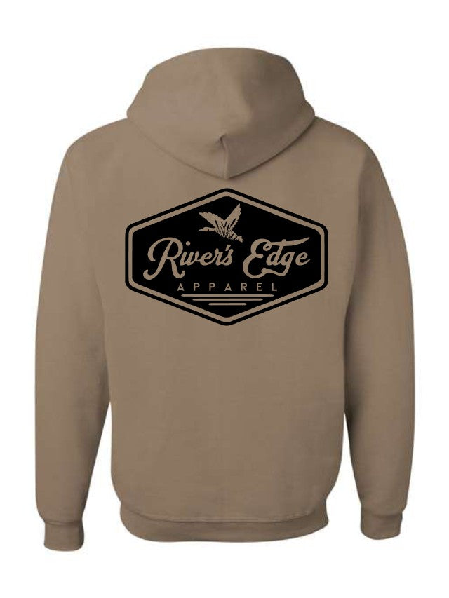River's Edge Apparel Logo Hoodie - Woodland (Black)