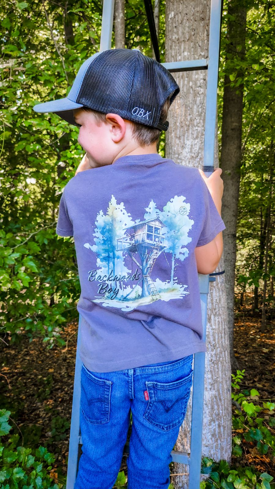 Backwoods Boy Tree Stand - Boy's Round Here
